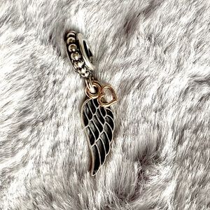 Pandora Angel Wing and Heart Dangle Charm